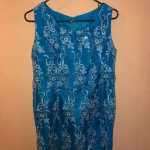 Handmade Blue Dress.